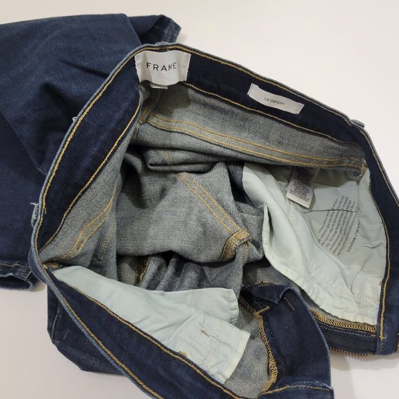 Frame Denim Garcon Relaxed Boyfriend Distressed Jean, Caribou Dark - Picture 14 of 14